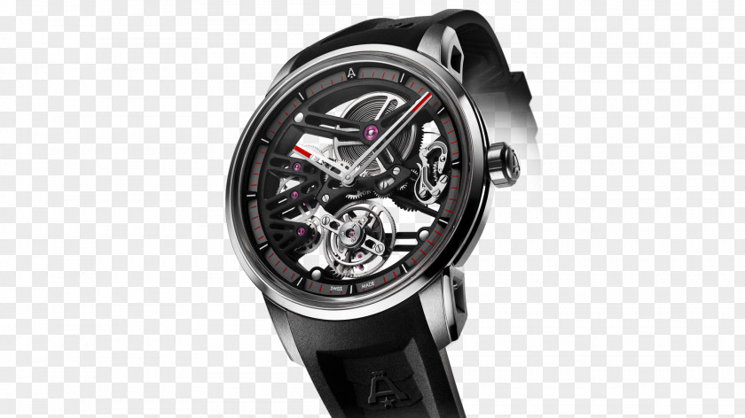 Skeleton Driving Watch Tourbillon Double Chronograph Clock PNG