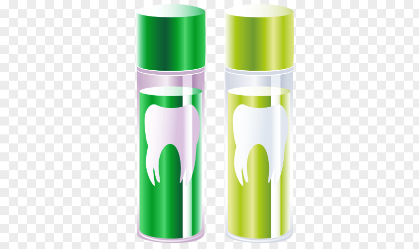 Cartoon Teeth Tooth Bottle PNG