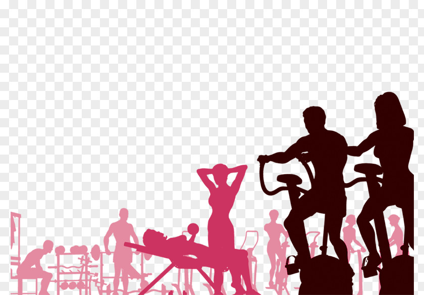 Fitness Silhouette Figures Centre Free Content Clip Art PNG
