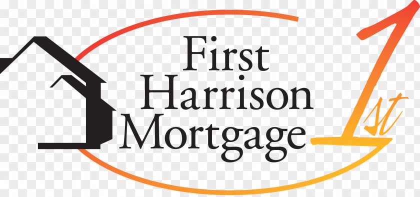 Logo First Harrison Bank Brand Mortgage Loan Line PNG