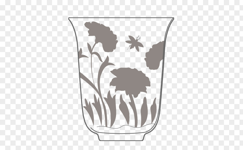 Vase Flower Highball Glass Cup PNG