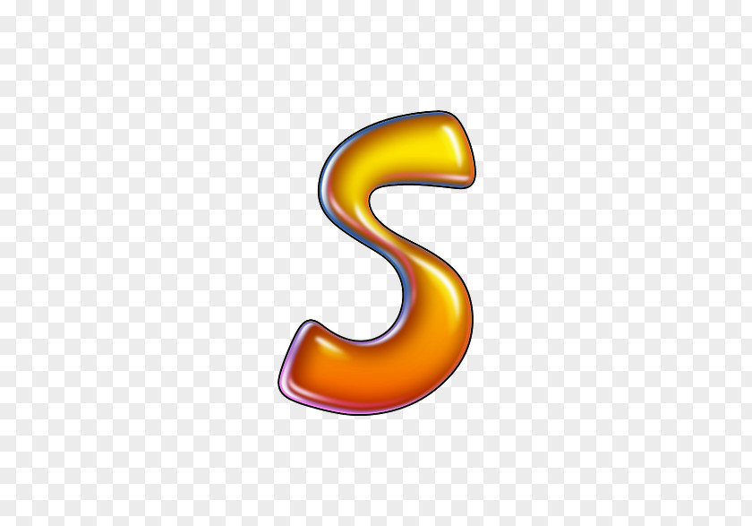 Water Drop Letter S Alphanumeric PNG