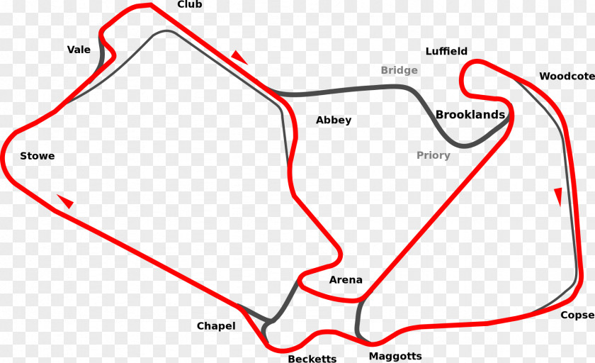 Development History Of Silverstone Circuit RAF British Grand Prix Race Track PNG