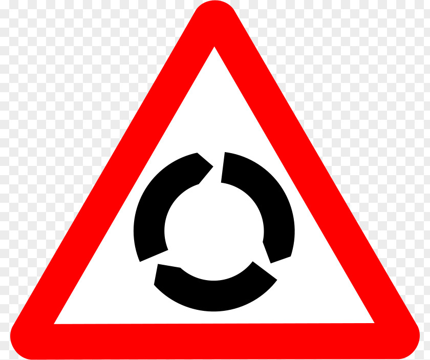 Driving Roundabout Traffic Sign Warning Yield Stop PNG