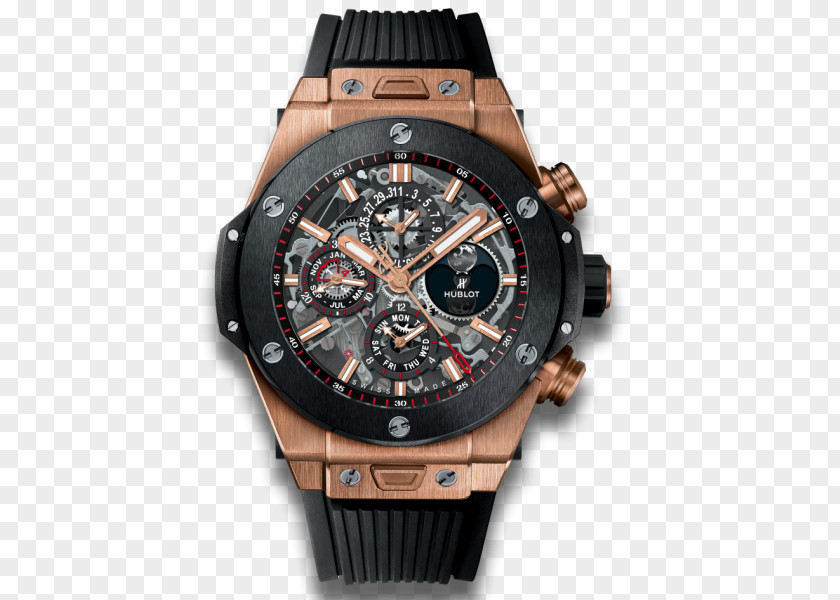 Rx King Hublot Big Bang Perpetual Calendar Chronograph Watch PNG