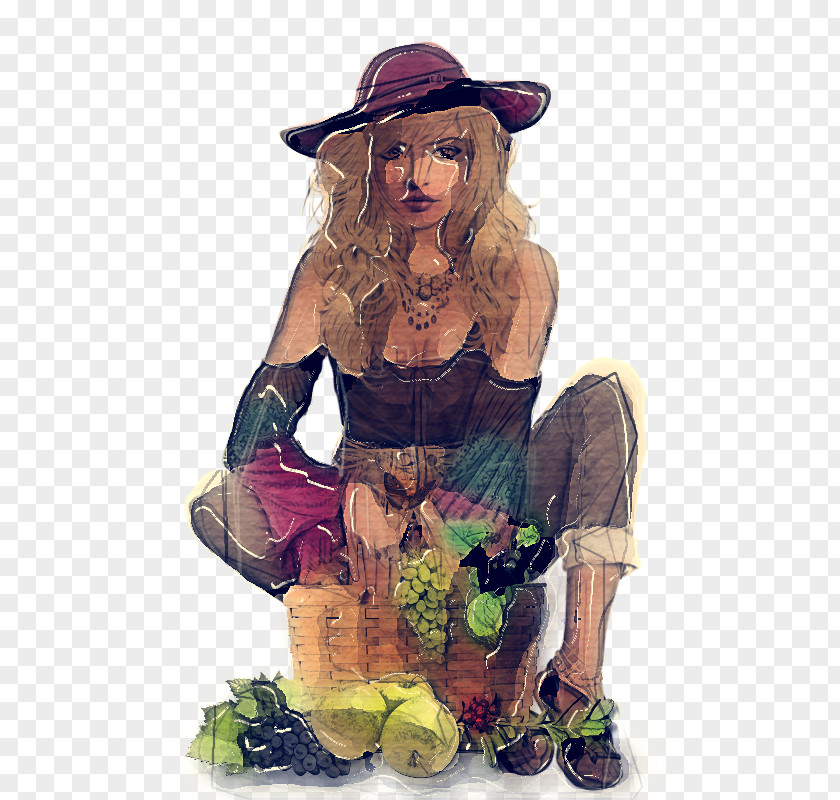 Costume Drawing Fictional Character Plant Sketch PNG