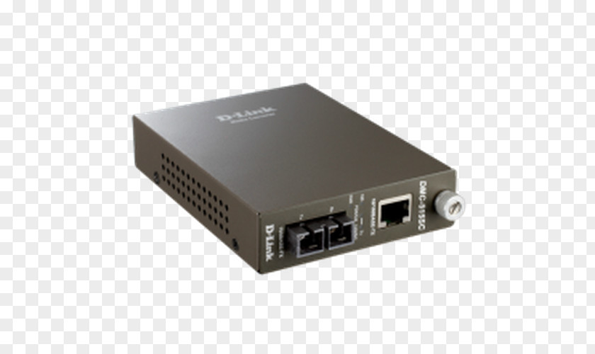 Fiber Media Converter 100BASE-FX 100BASE-TX Multi-mode Optical D-Link DMC 300SC PNG