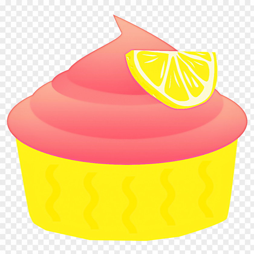 Frozen Dessert Food Yellow Pink Clip Art Cake Decorating Supply PNG