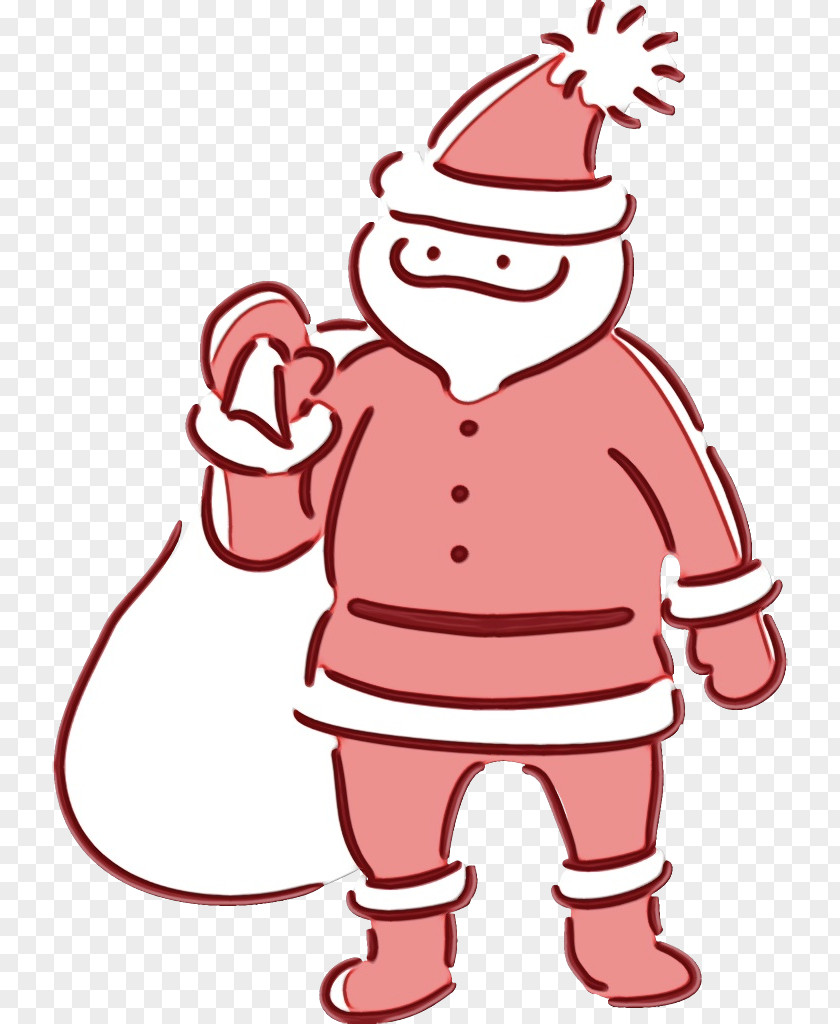 Pleased Christmas Santa Claus PNG