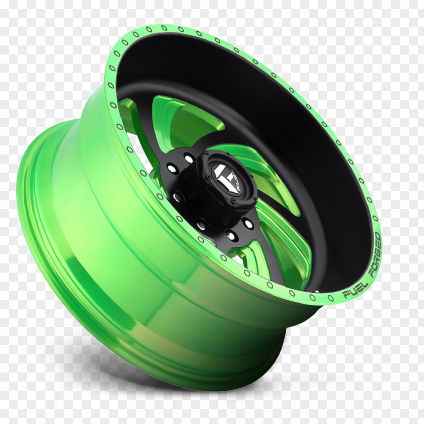 Car Alloy Wheel Green Rim PNG