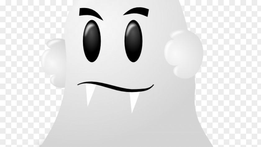 Cartoon Ghost Smiley PNG