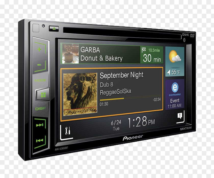 Itunes ISO 7736 Vehicle Audio DVD Radio Receiver Tuner PNG