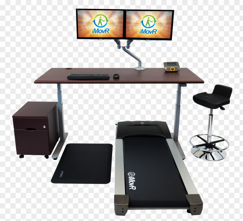 Treadmill Tech Desk Standing Computer PNG