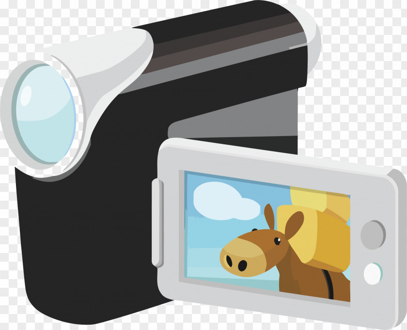 Camera Vector Element Video PNG