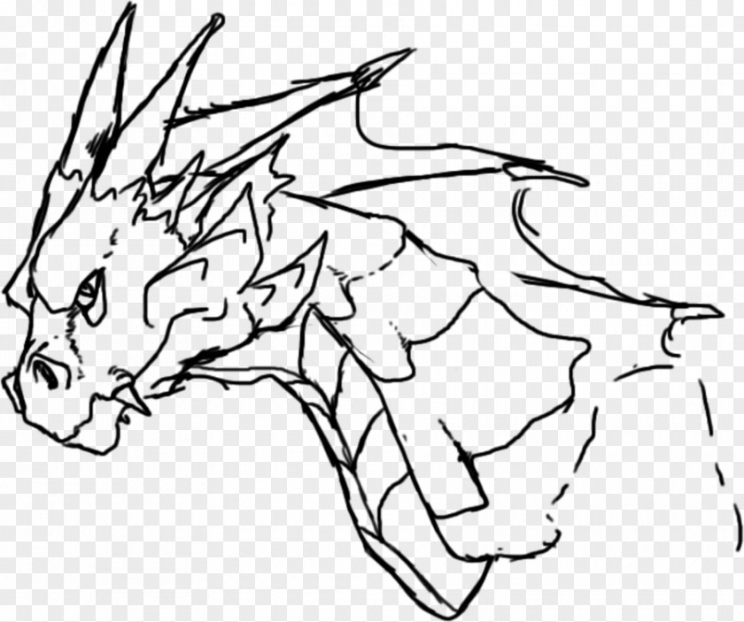 Dragon Line Art Drawing Chinese Clip PNG