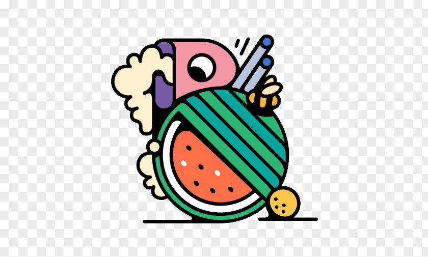 Flat Watermelon Abstract Pattern Cartoon Clip Art PNG