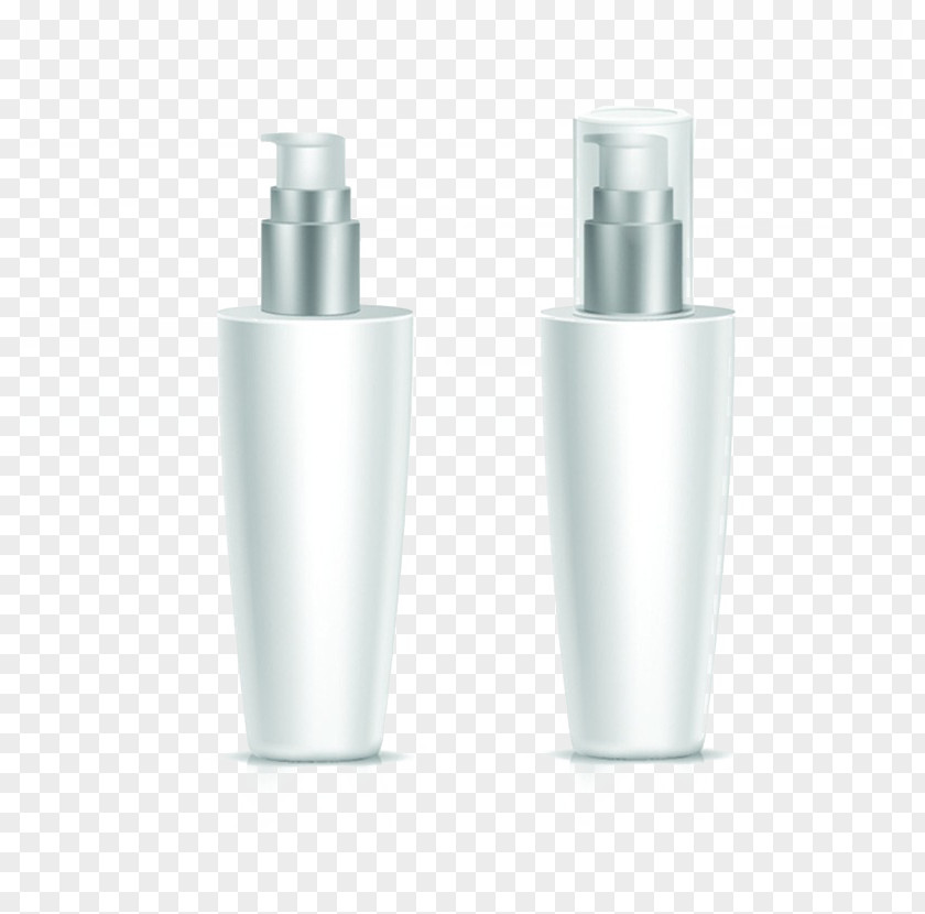 Simple White Container Bottle Cosmetics Spray Cosmetic Packaging PNG