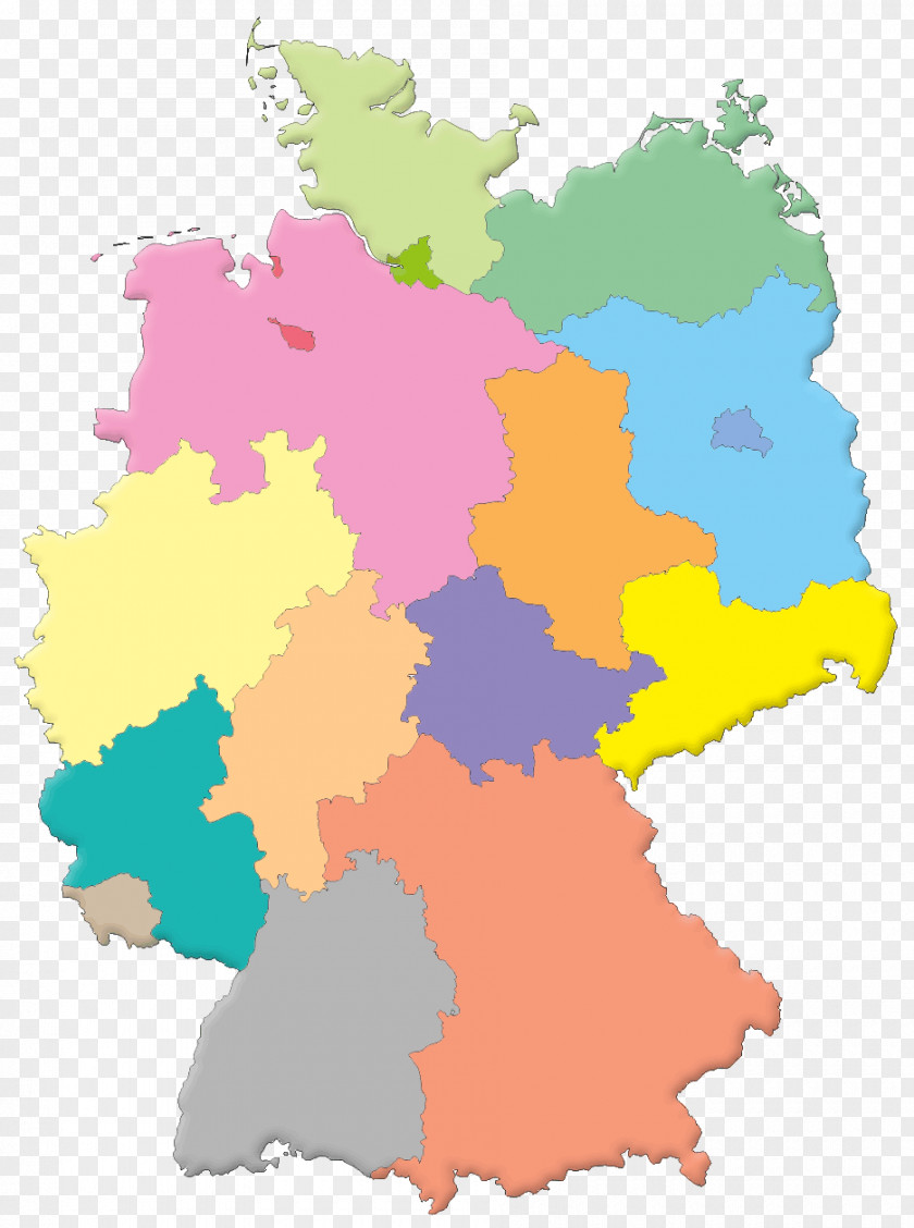 Germany Map States Of Royalty-free PNG