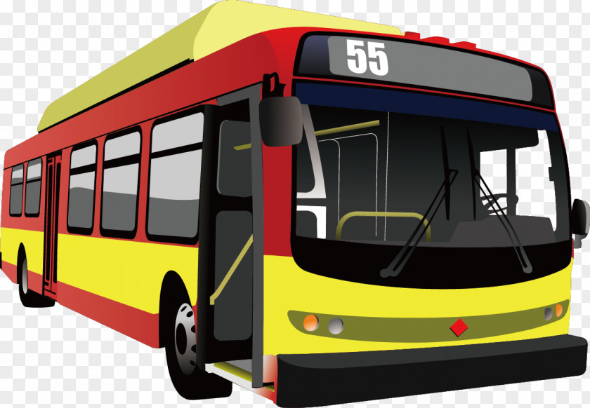 Hand-painted Bus Royalty-free Coach Illustration PNG