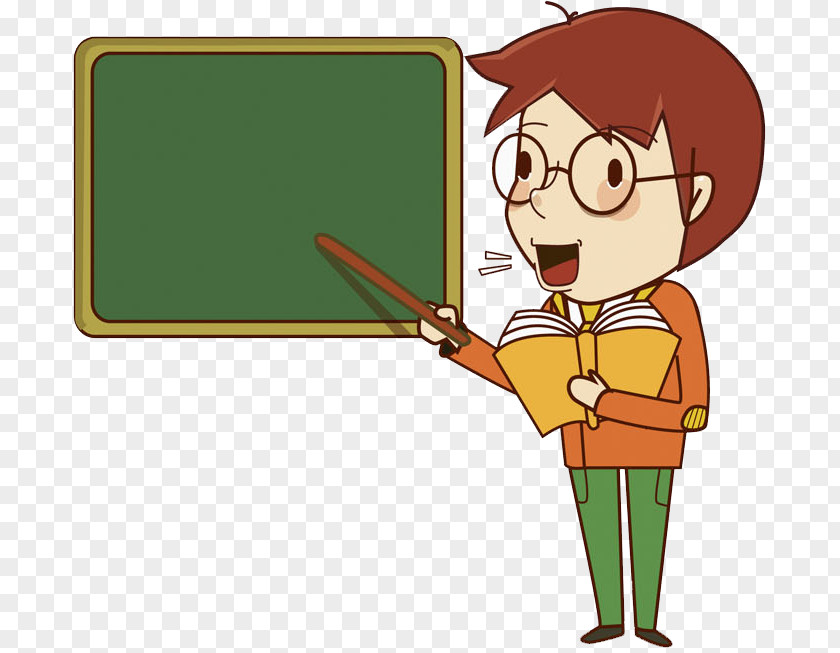 Hand-painted Teacher Drawing Clip Art PNG