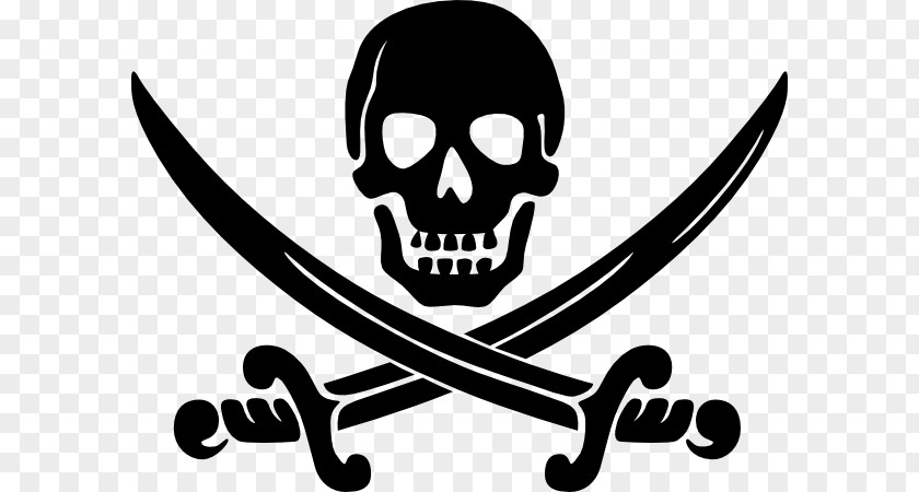 Pirate Flag Piracy Jolly Roger Logo Clip Art PNG
