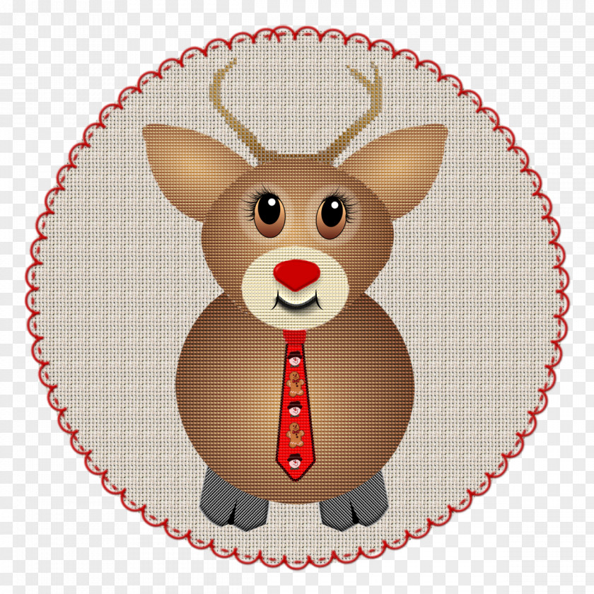 Reindeer Christmas Ornament Material Animated Cartoon PNG