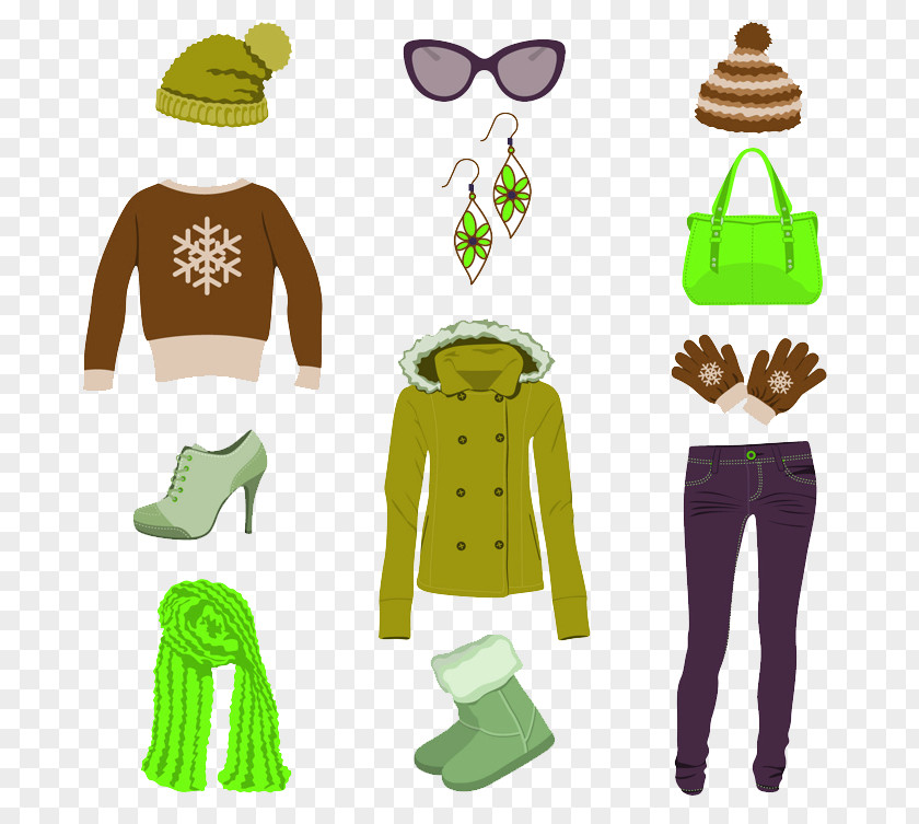 Vintage Clothing Stock Photography Winter Euclidean Vector Glove PNG
