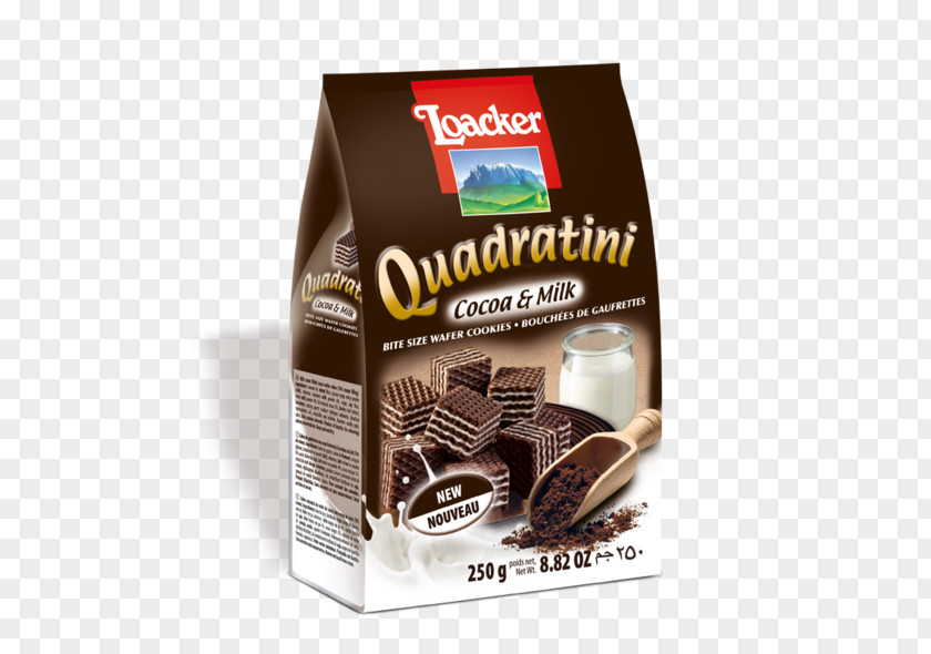 Wafer Coconut Quadratini Chocolate Milk Cream Loacker PNG