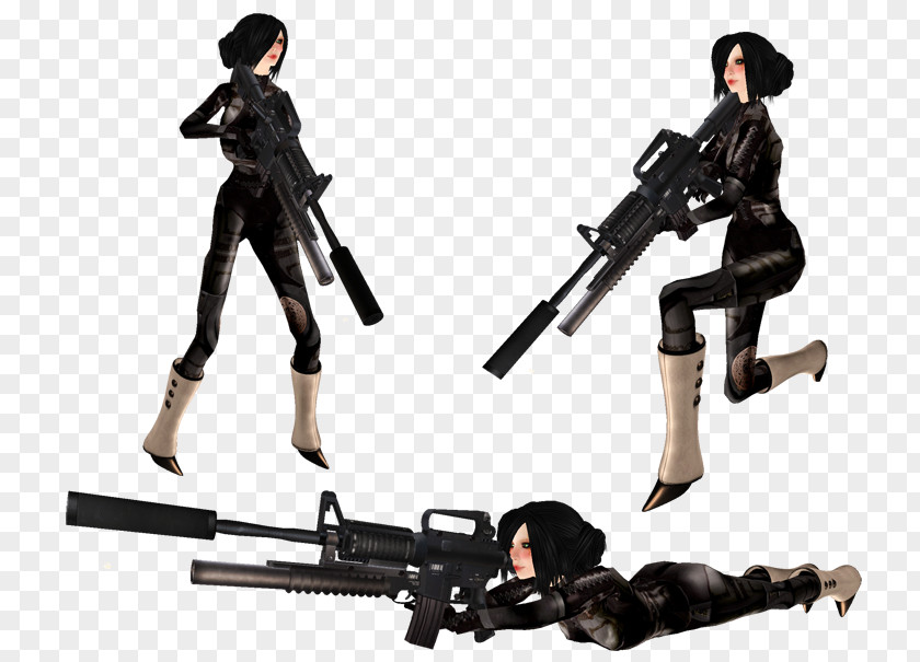 Woman Gun Firearm Mercenary PNG