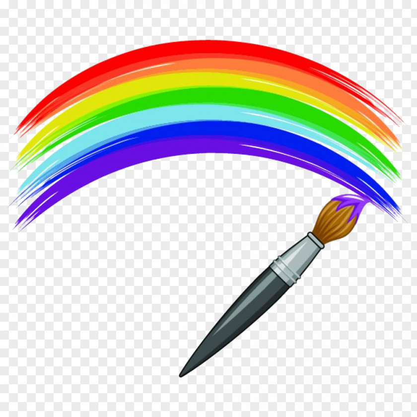 Color Rainbow Brush Paintbrush Royalty-free PNG