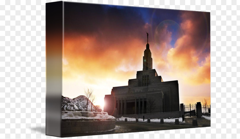 Lds Temple Draper Gallery Wrap Photography Canvas PNG