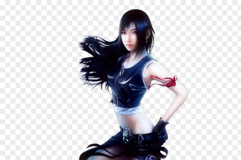 Painting Tifa Lockhart Final Fantasy VII: Advent Children Fan Art PNG