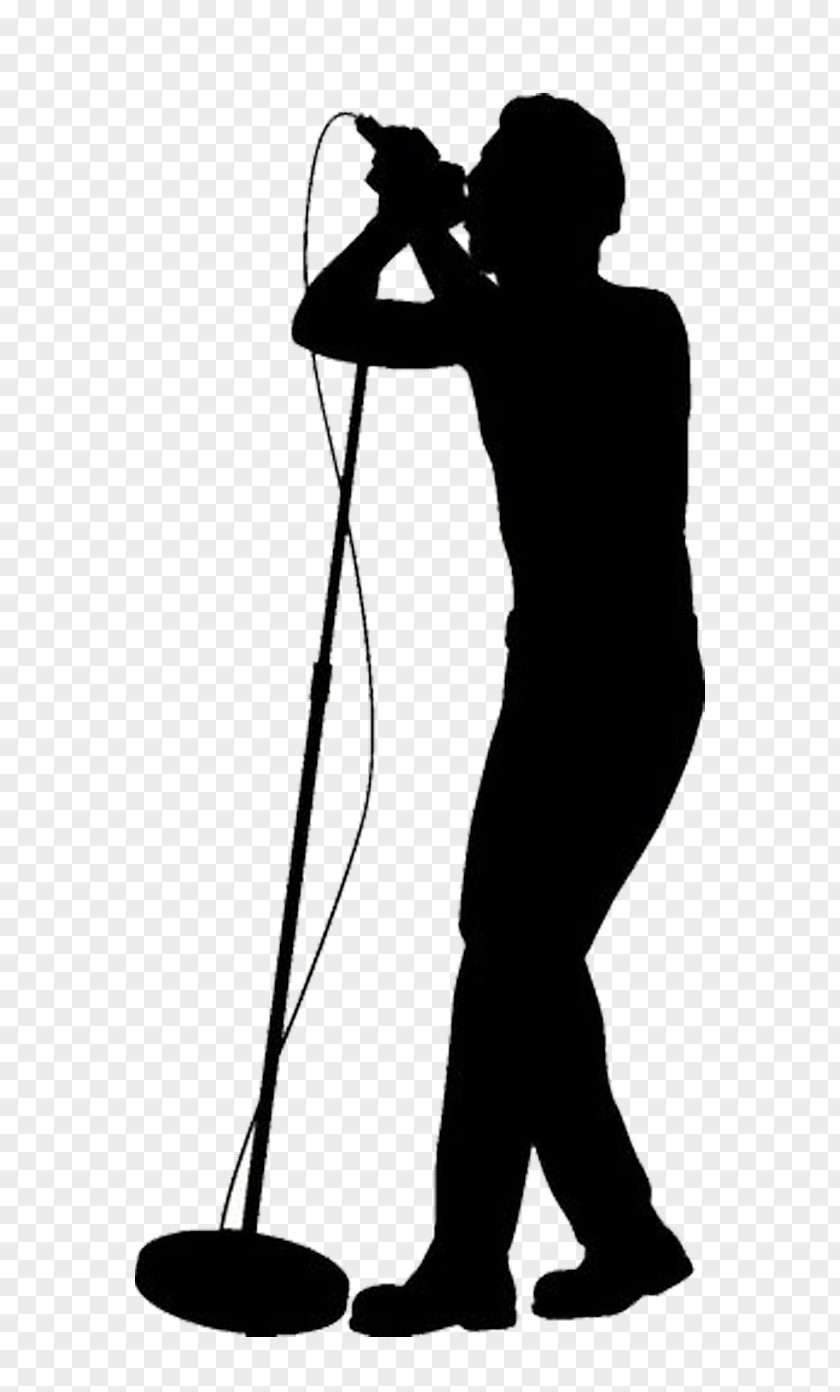 Singer Silhouette Singing Male PNG , singer, silhouette of man holding microphone clipart PNG