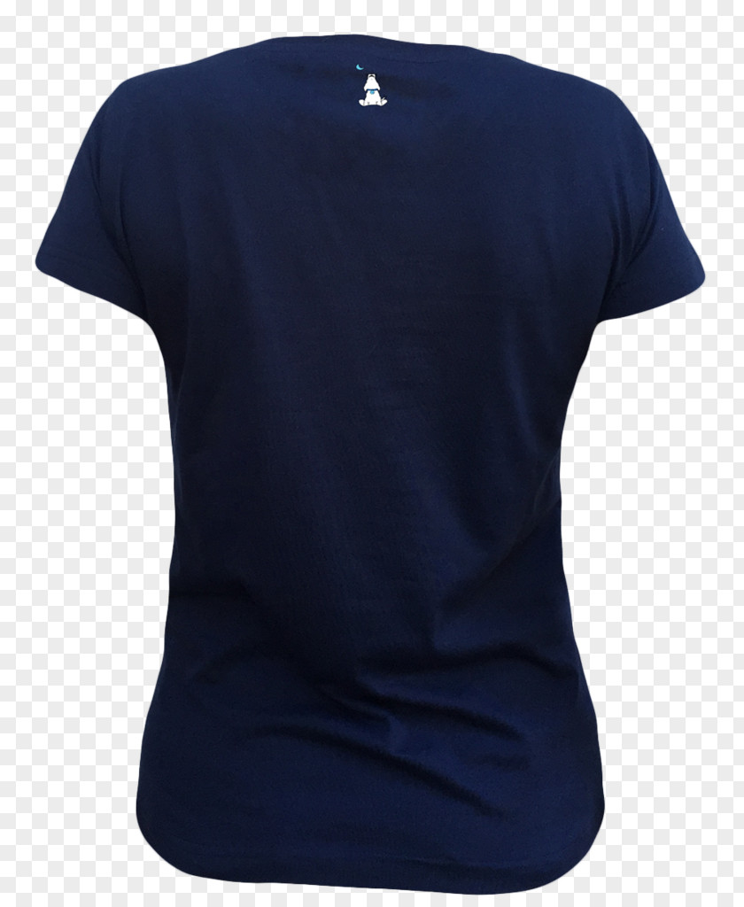 V T-shirt Electric Blue Cobalt Sleeve PNG