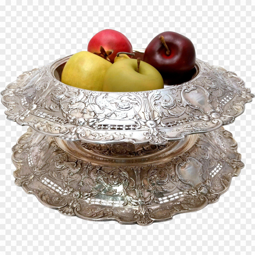 Plate Table Bowl Silver Platter PNG