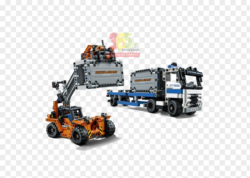 Toy Amazon.com Lego Technic LEGO 42062 Container Yard PNG