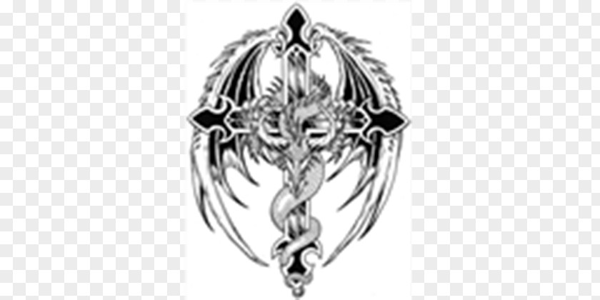 Christian Cross Tattoo Celtic Dragon PNG