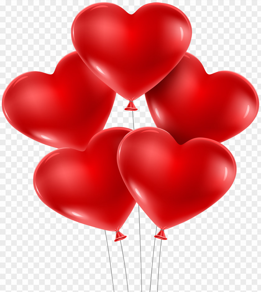 Heart Balloons PNG Clip Art Image Shape Valentine's Day Balloon PNG