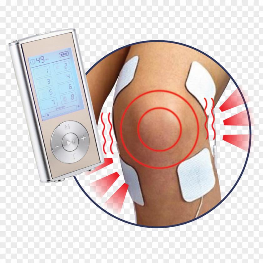 Knee Exam Electrical Muscle Stimulation Transcutaneous Nerve Pain Management Electrotherapy PNG