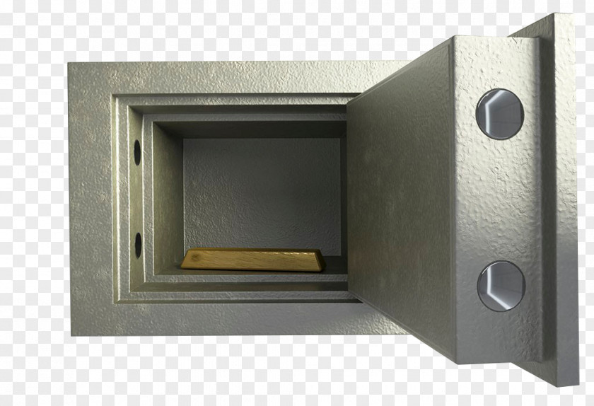 Open The Safe Door Deposit Box Gold Bar PNG