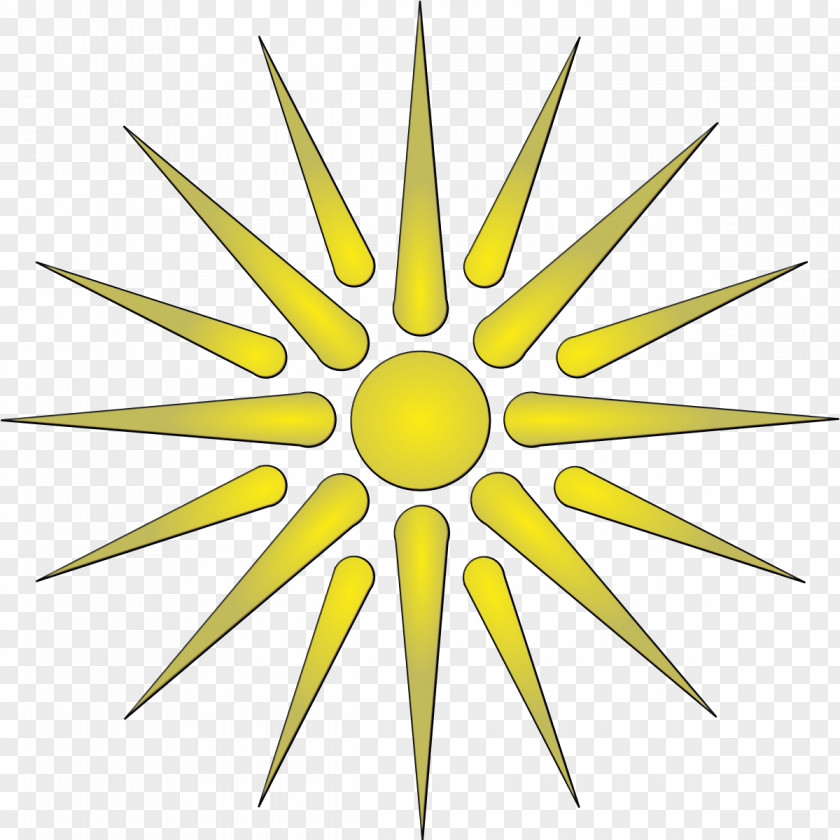 Symmetry Yellow Sun Symbol PNG