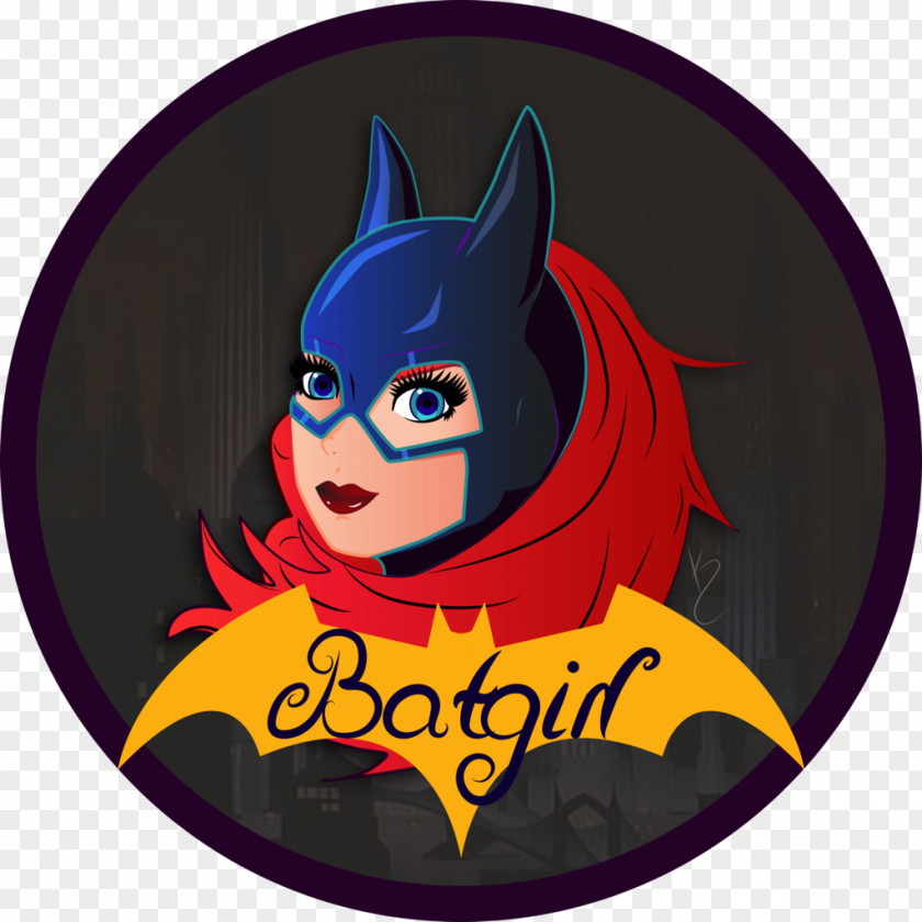 Batgirl Cartoon Logo PNG