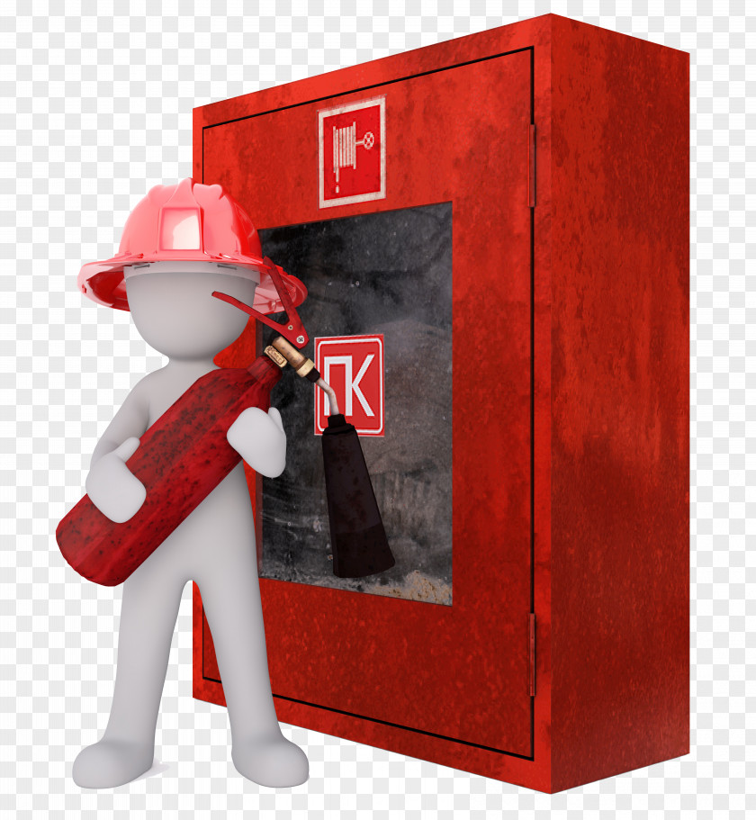 Cartoon Character Holding A Fire Extinguisher Firefighter Conflagration Protection PNG