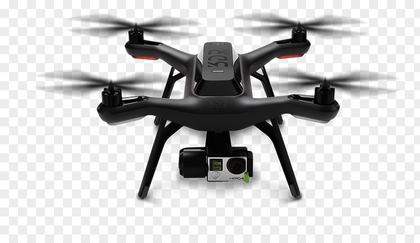 GoPro 3D Robotics Unmanned Aerial Vehicle 3DR Solo Quadcopter PNG