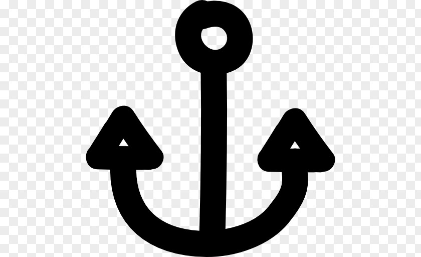 Hand Painted Anchor Download Icon Design PNG