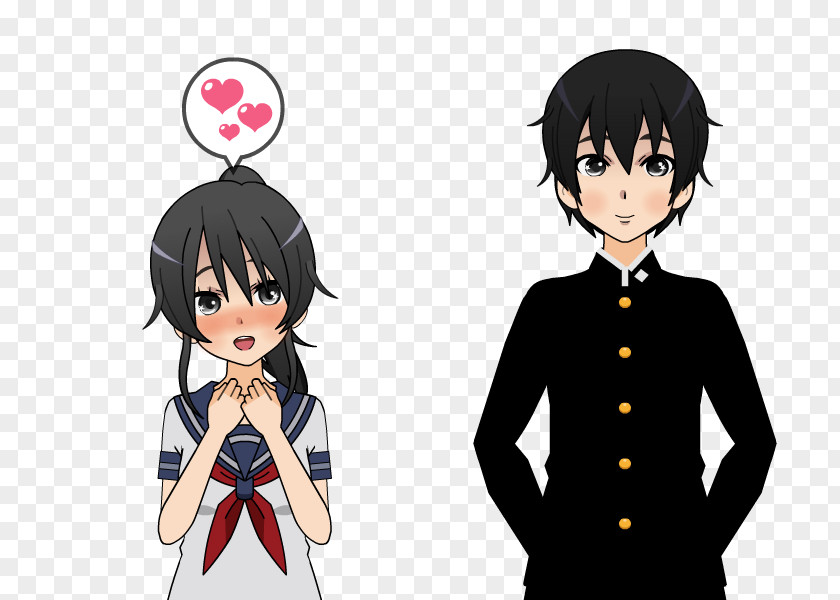 Senpai Yandere Simulator And Kōhai Export Kavaii PNG