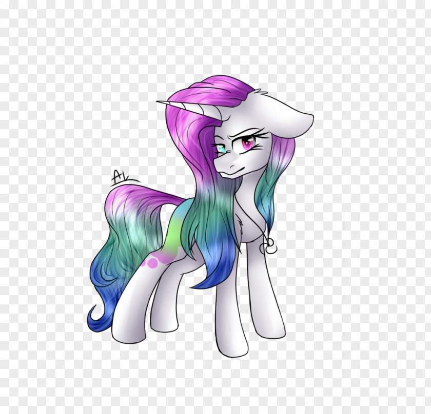 Spiral Galaxy Horse Pony Violet Lilac PNG