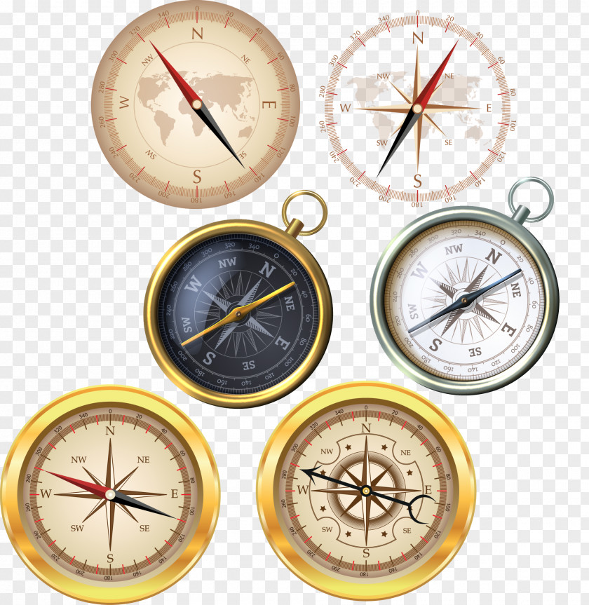 Medieval Nautical Compass Vector Material Navigation Euclidean PNG