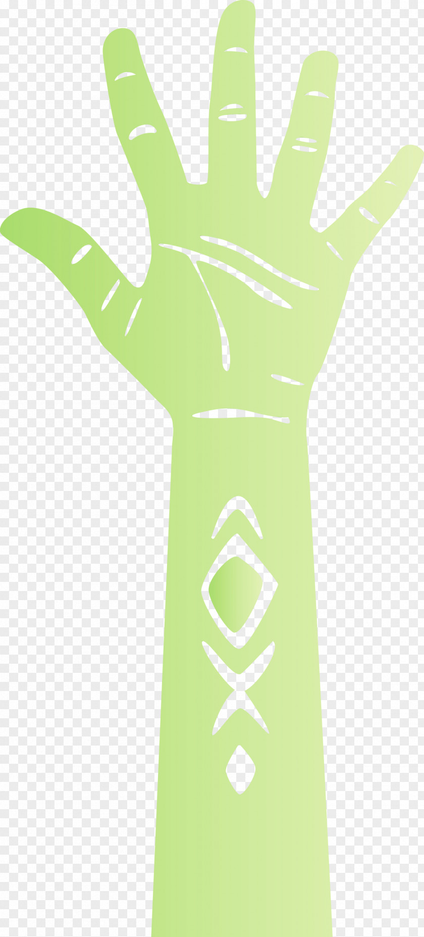 Safety Glove Green Font M-tree Line PNG