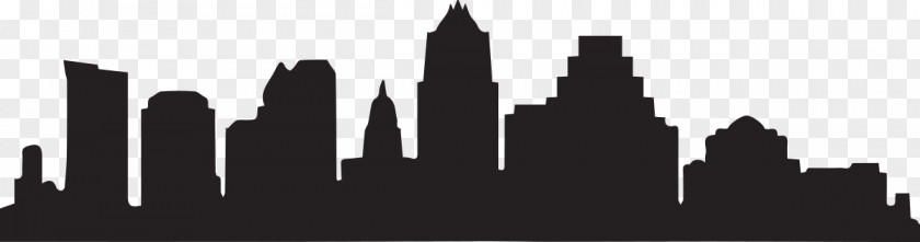Austin Tx Skyline Outline Silhouette PNG